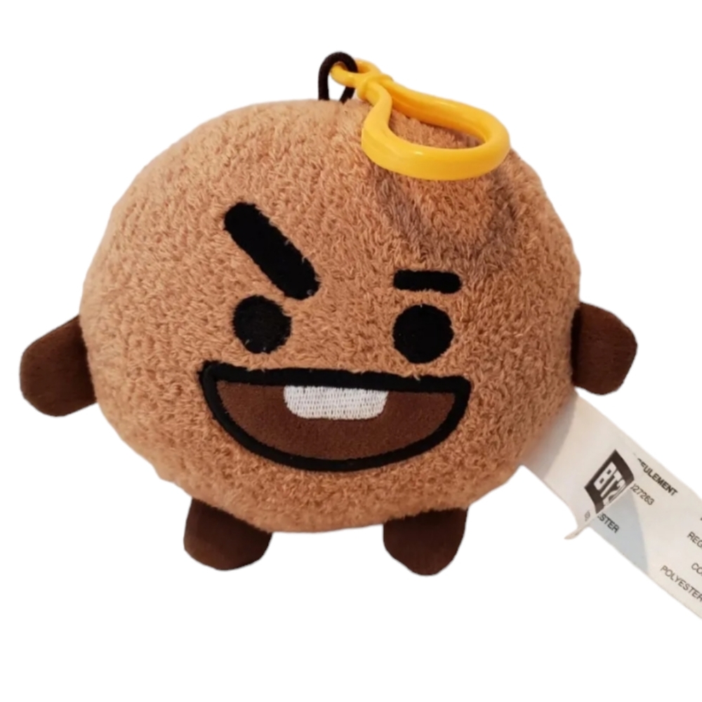 Gund Line Friends Shooky 6" Stuffed Plush Character with Clip BT21